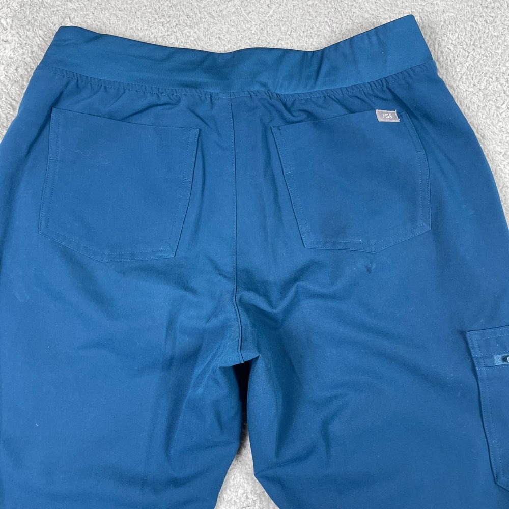 FIGS Catarina Zamora Scrub Set Womens S/M Blue V-Neck Jogger Stretch Excellent - Picture 7 of 16